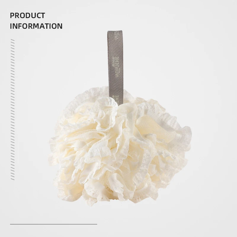 Factory Customized LOGO High Quality Natural Sponge Shower Flower Bath Sponge Natural Flower Sponge Bath Ball