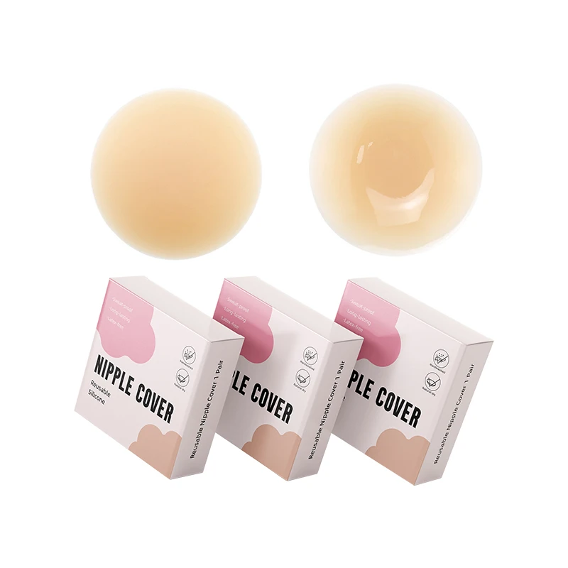 INVISFEEL comfortable and breathable cakes nipple cover silicone bar breast lifting nipple pad seamless invisible breast cover
