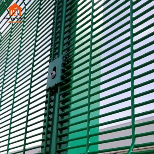 Cheap high quality metal barbed wire mesh ECO FRIENDLY anti climb 358 security fence for railway station