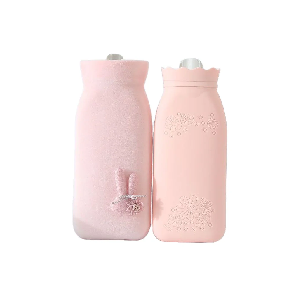 Wholesale Reusable Winter Mini Hot-Water-Bag Warm Cute Heart Hot Water Bottle Silicone Hand Warmer Hot Water Bag