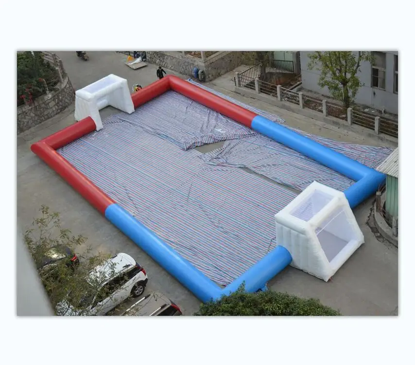 Надувной футбольный человек стол для футбола 12 игроков поле 12x6 метров замок внутри и вне помещения развлечения включены