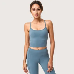 Женские дышащие эластичные прохладные майки для занятий йогой