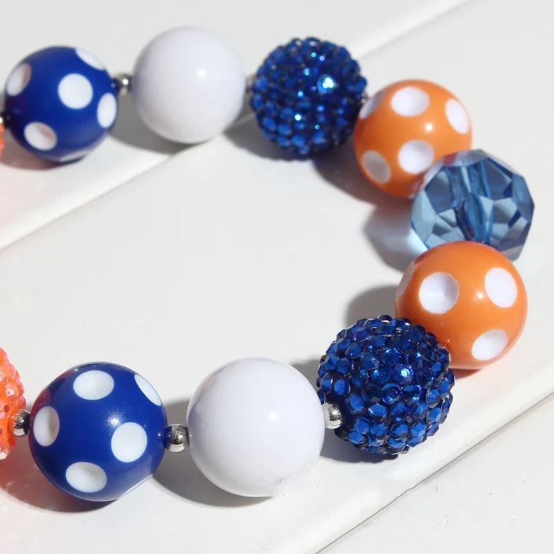 Halloween Kids necklace + headband Set Baby Girl bubble beads Necklace 2pcs Set