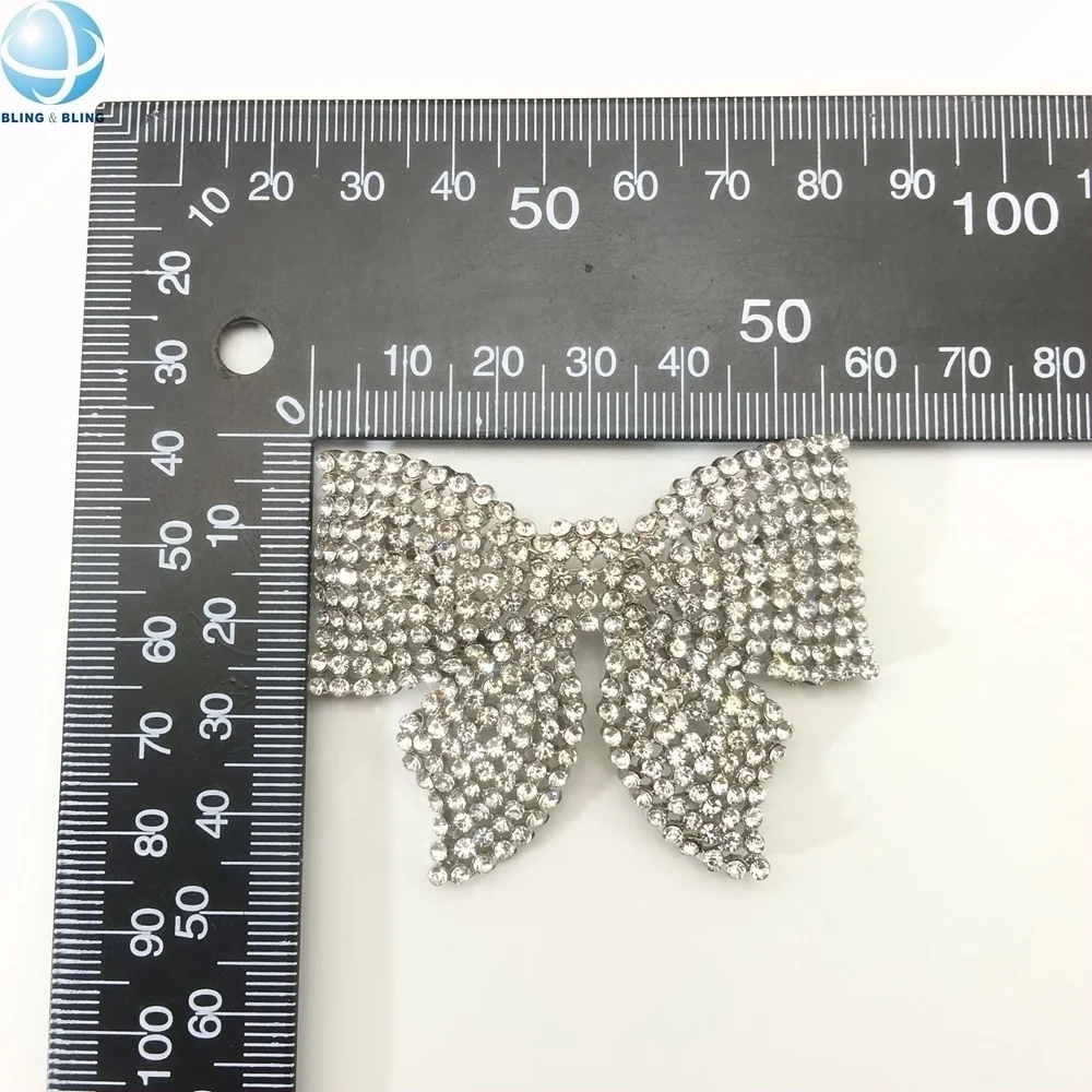 Handmade Metal Crystal Decorative Bowknot Shoe Brooch Clips Accessories for Wedding Shoes
