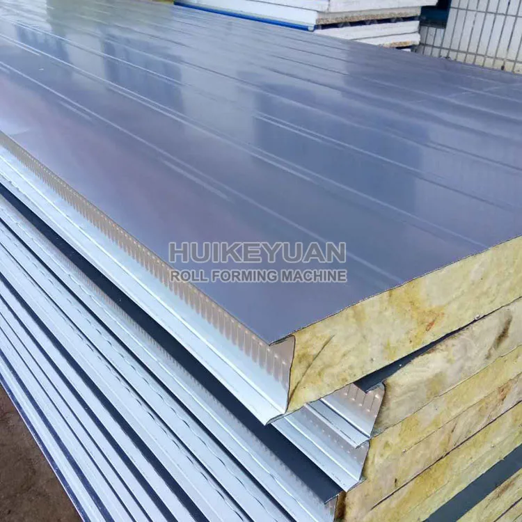 Rock Wool/Mineral Wool Insulation Sandwich Panel Roll Forming Machine/Production Line Prices