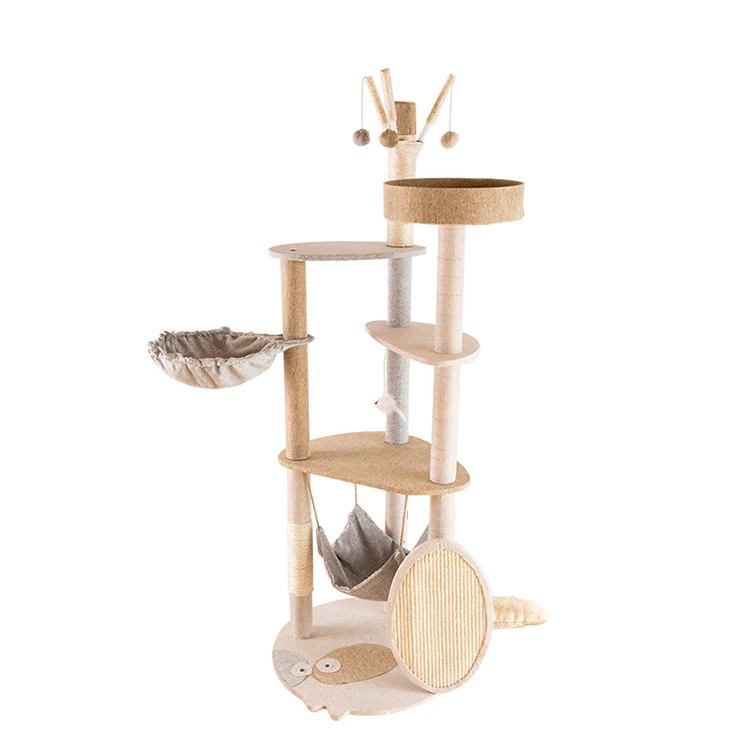 Manufacturers Best Selling Wholesale Custom Pet Rest Interactive Cat Climbing Tree Cat Climbing Frame