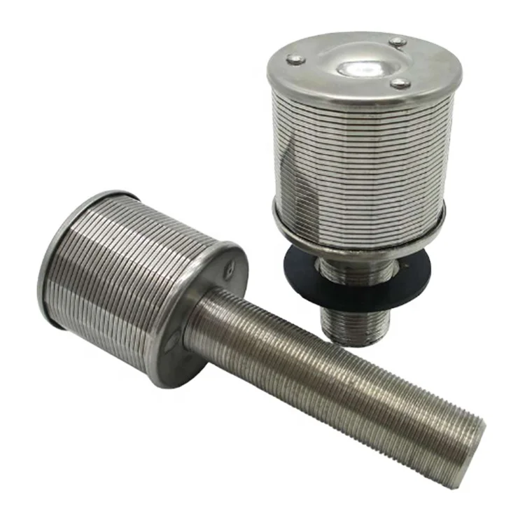 SS wedge wire water strainer Filtration nozzles for industrial water