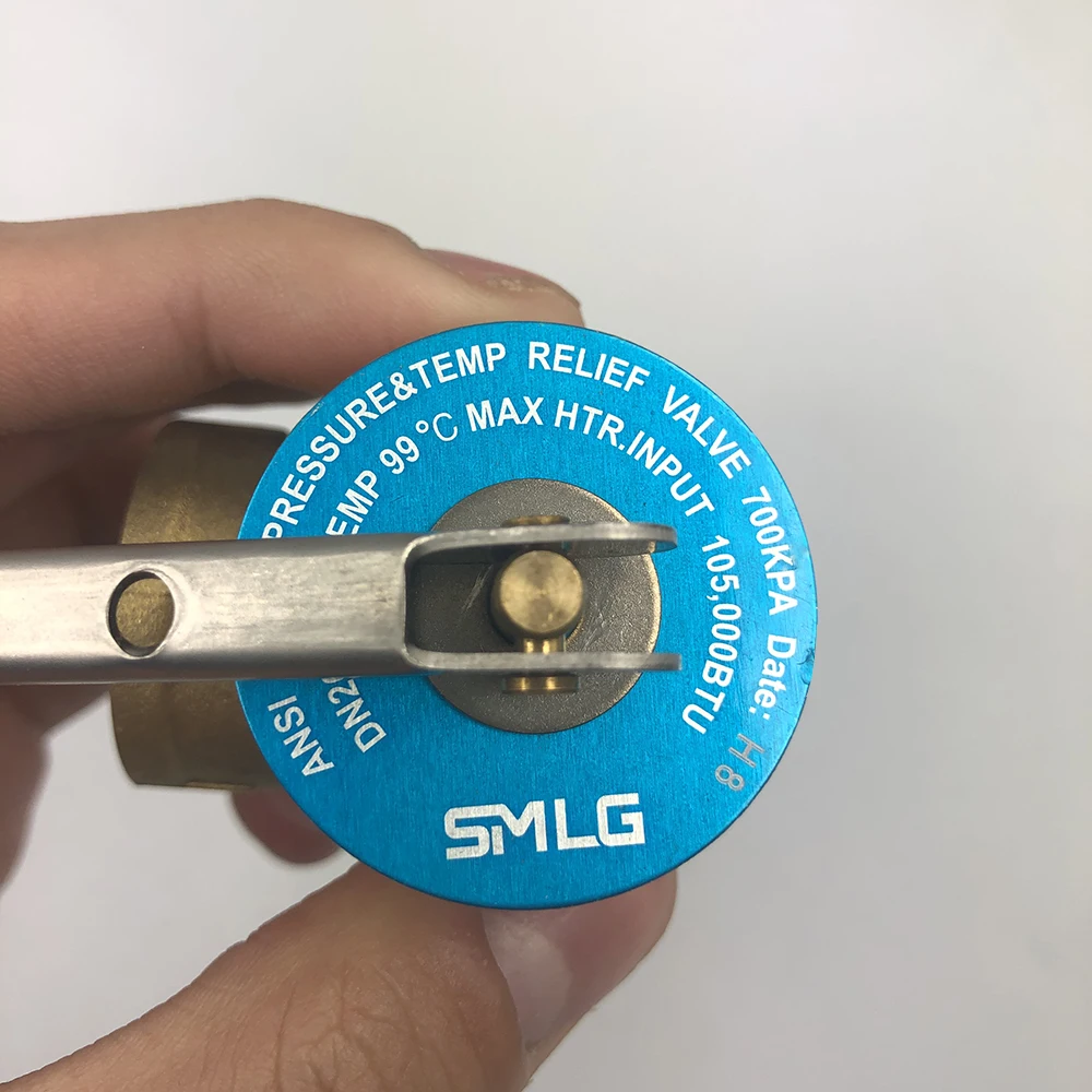 Pressure relief safety valve temperature and safety valve for solar water heater accessories