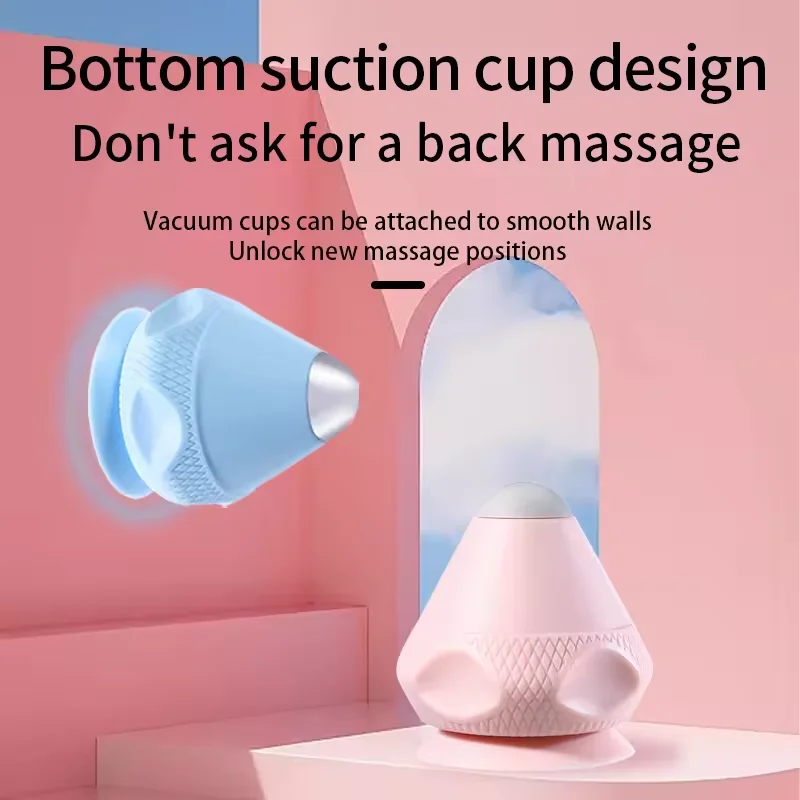 New Silicone Suction Cup Fascia Ball Fitness Plantar Back Waist Shoulder Neck Massage for Muscles Deep Tissue