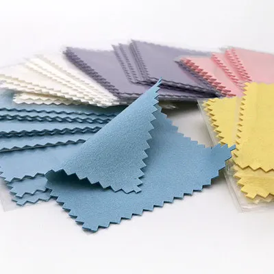 8x8cm Jewelry Cleaning Cloth Polishing Cloth For Sterling Silver Gold Silver- Beads Cleaning Towel Soft Cloths Towels