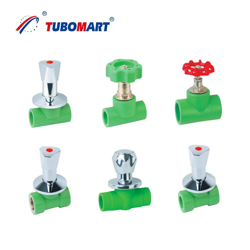 Ppr Pipe Fittings Brass Concealed Welding Gate Plug Plastic Weter Stop Cock Valve 2 25mm Ppr 40 With Handle