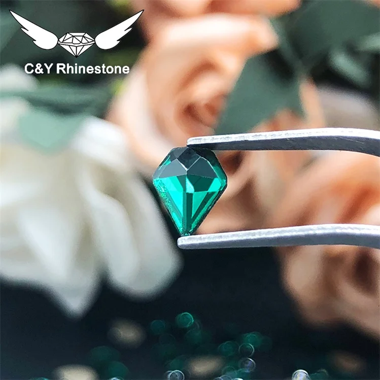 CY 3D Flatback Rhinestones Glass Colored Rhinestone Non Hotfix Flat Back Crystals