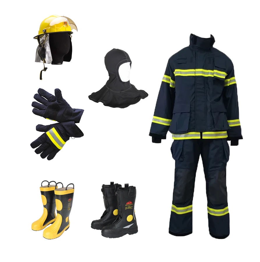 En469 4 Layers Nomex Fireman Suit Firefighting Flame Retardant Clothing