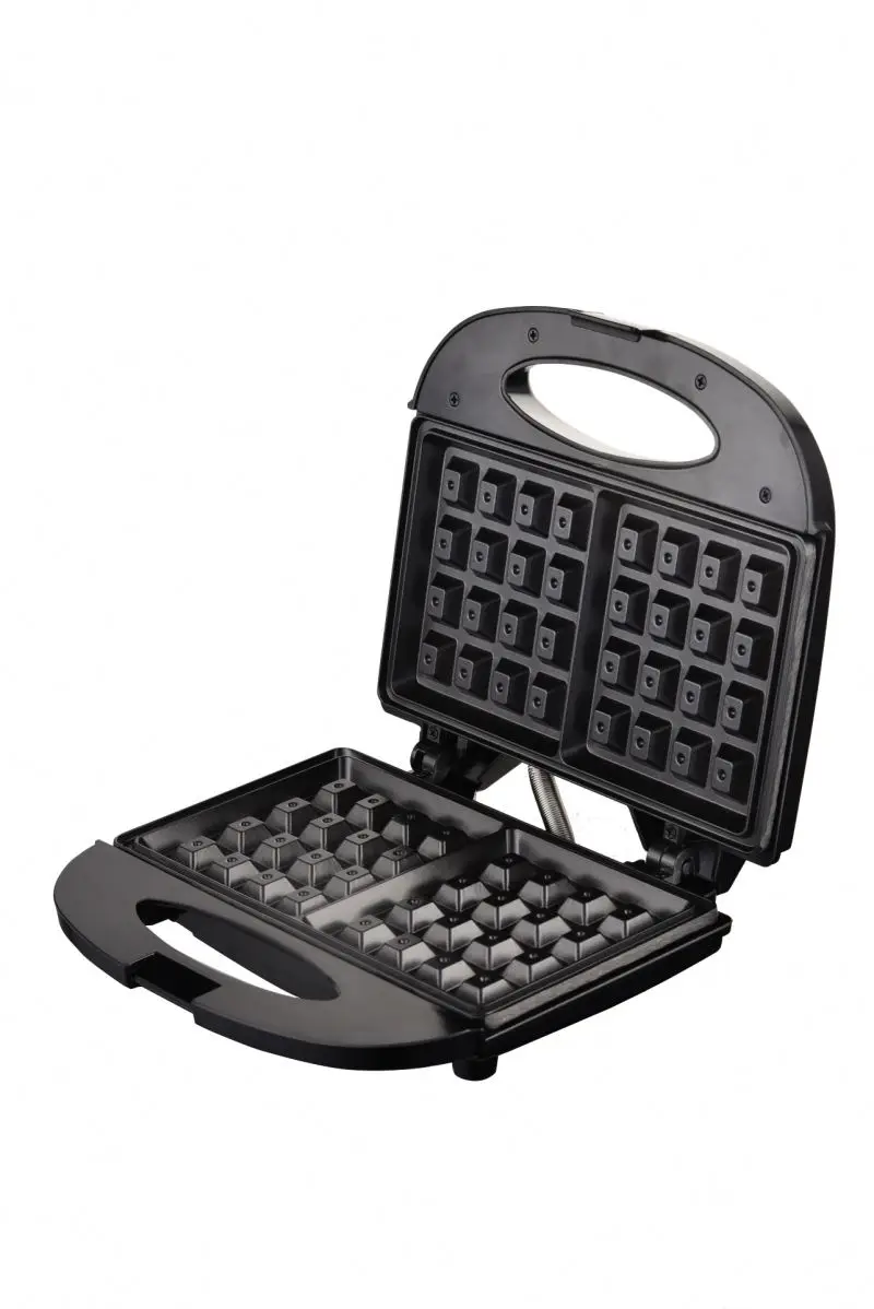 Cool touch housing changeable plate non stick sandwich waffle maker breakfast maker