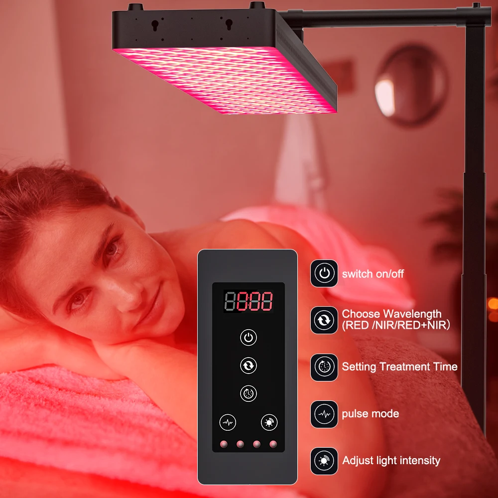 Custom Logo Full-Body Infrared LED Light Therapy Panels Home Use Standing Face Lamp for Pain Relief Red Light Therapy