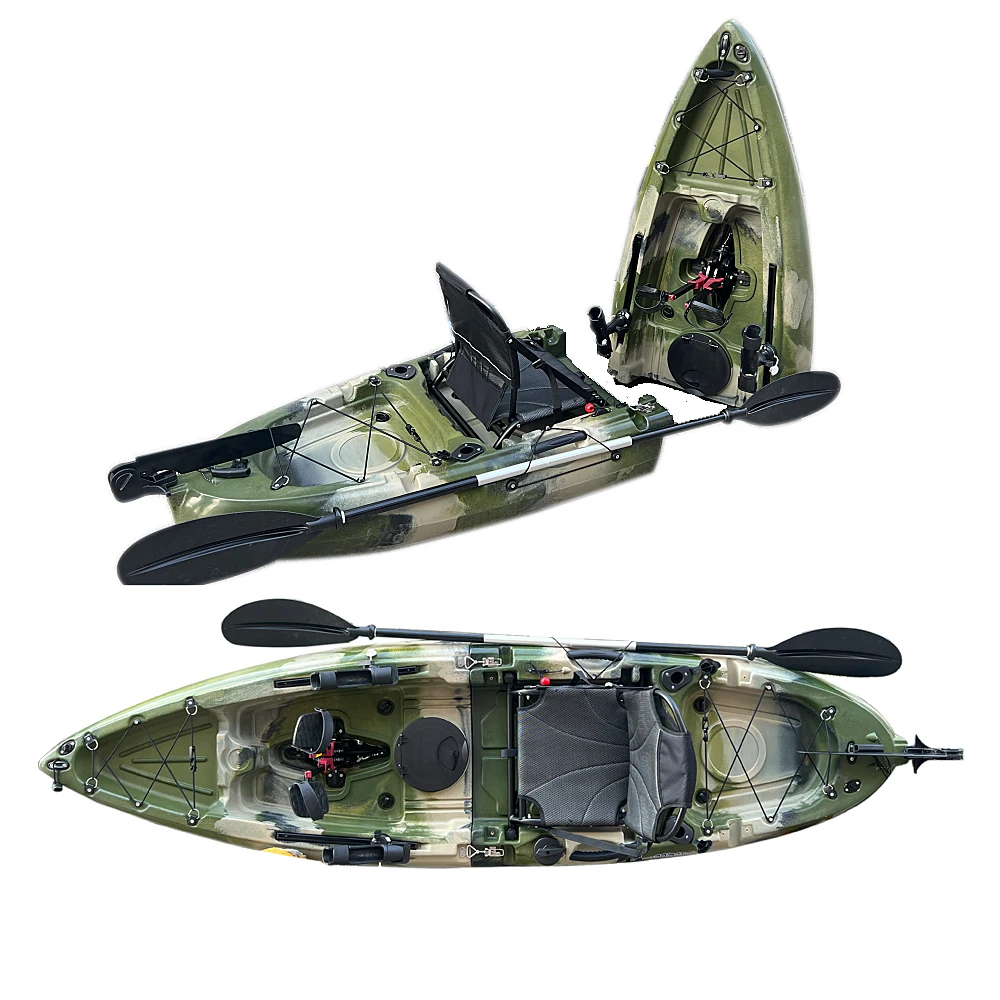 sea folding portable fishing splicing nonflable fin and flipper pedal fin drive kayak canoe for sale