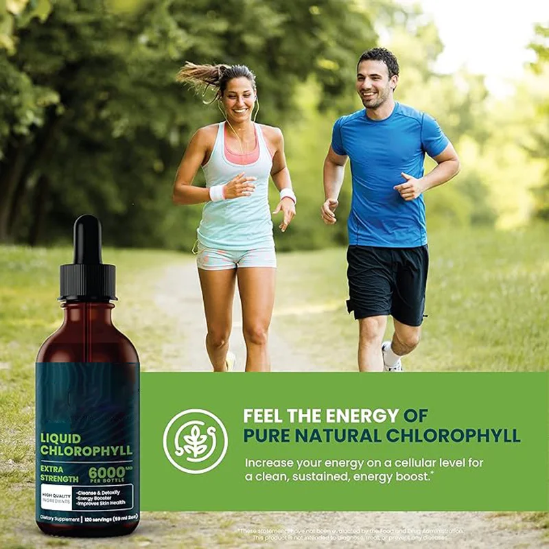 Private Label Organic Vegan Liquid Chlorophyll Drops Capsules For Immune Booster System