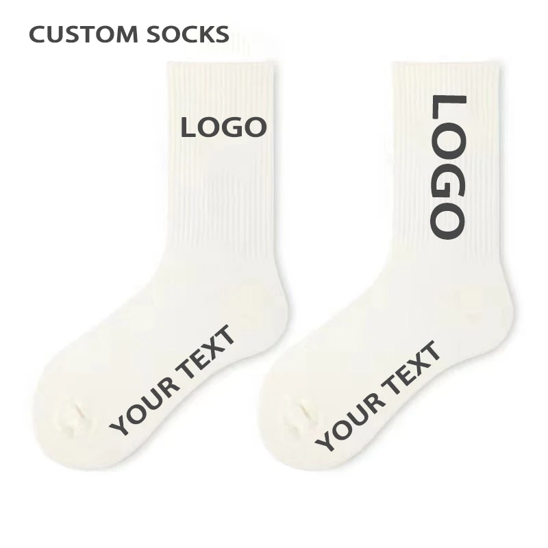 Fashion Unisex Ankle Soft Cotton Outdoor Crew Custom Logo Knitted Athletic Socks