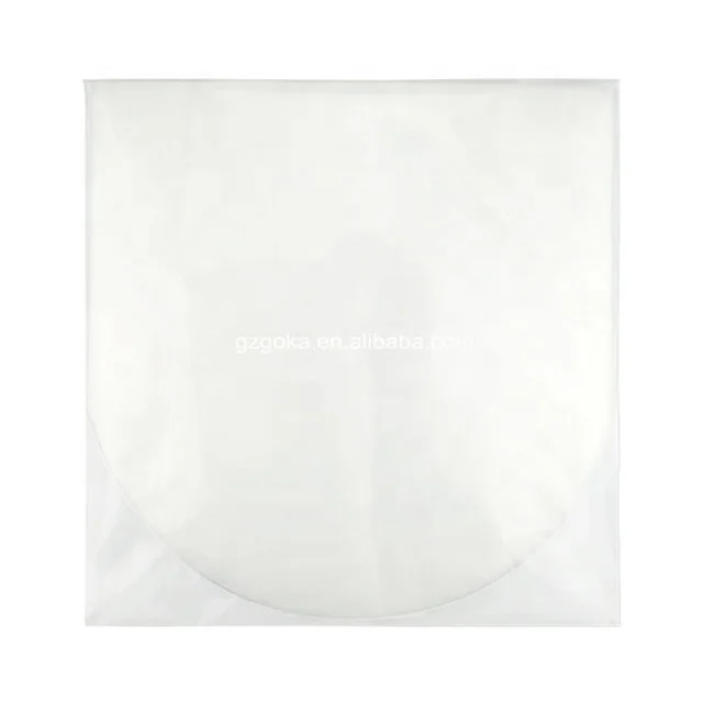 Hot selling round bottom plastic vinyl record inner sleeves for CD phono album turntable storage cover