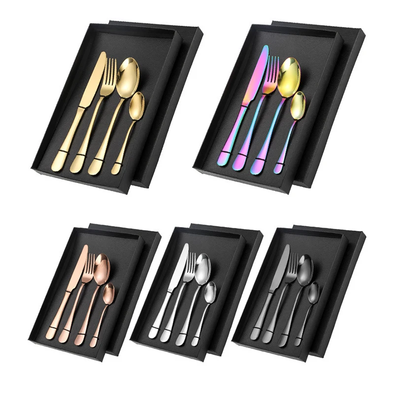 Silverware Set Stainless Steel Flatware knife, fork and spoon Home Kitchen Restaurant Tableware Cutlery Set