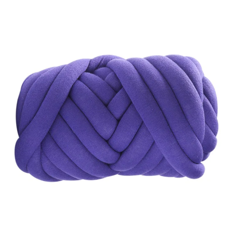new material 3-5 cm super chunky yarn arm knitting  cotton polyester tube yarn seamless Core-filled yarn