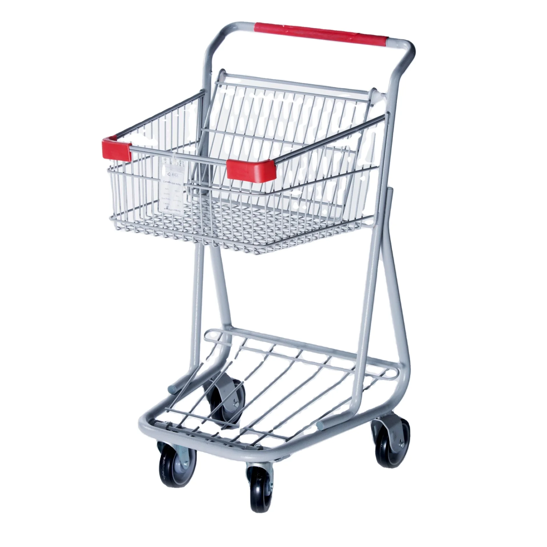 XGMT Wholesale Shop Store Supermarket Metal Hand Carts Shopping Trolleys For Sale