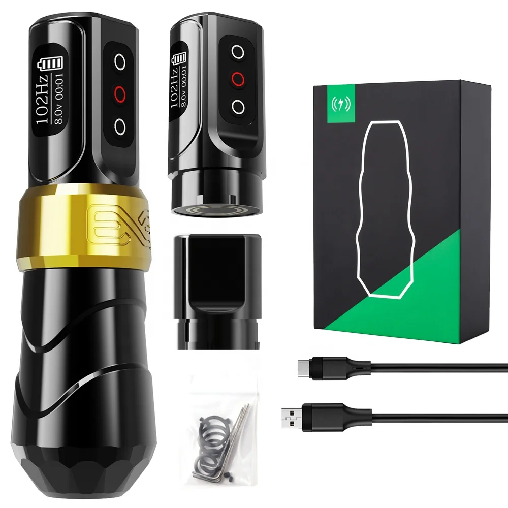 Professional Rotary Tattoo Products High Torque Cartridge Tatoo Machine Set for Wholesale