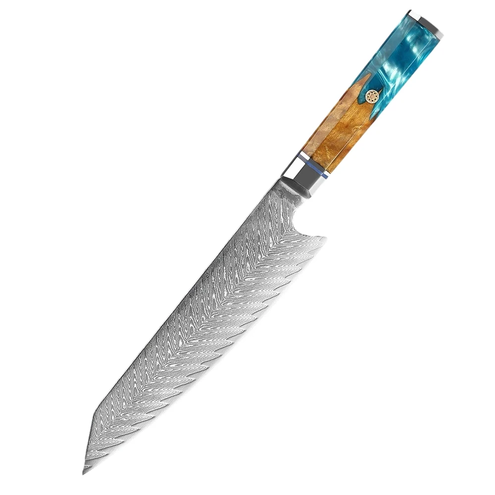 Нож Kiritsuke Gyuto Pro японский нож VG10 из дамасской стали острые лезвия для резки инструменты приготовления пищи