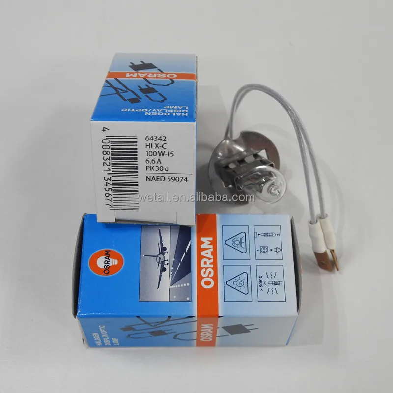 Original New OSRAM 64342 HLX-C 6.6A 100W Electric Scanning Machine for Airport Runway Navigation Halogen Lamp