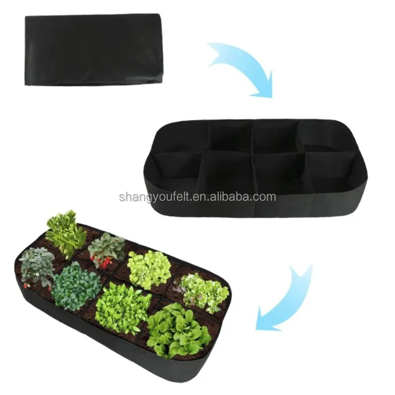 Фетровый мешок для растений, садовый мешок с несколькими сетками для выращивания овощей