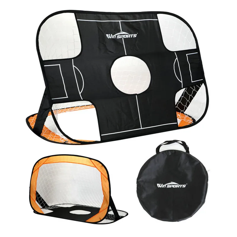 2 in 1 soccer goal  Hot Sale High Quality Folding Pop Up Mini Soccer Goal Training Net For Kids  game