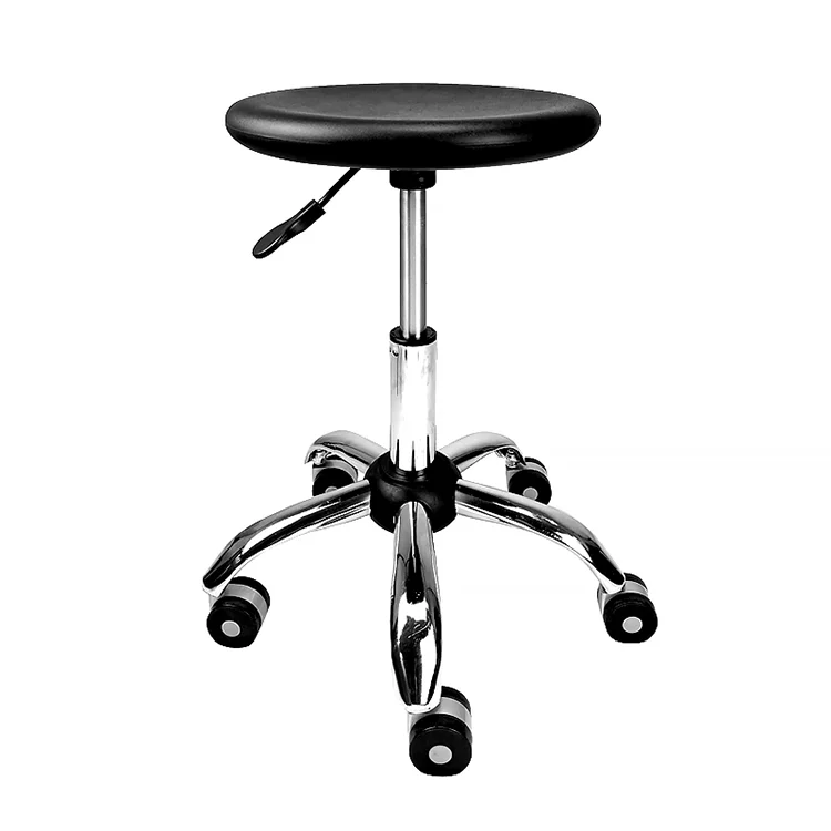 High quality pneumatic rod therapist stool pu dental chair rolling spa stool