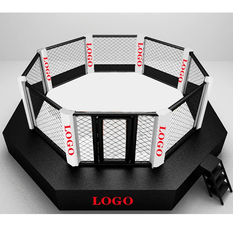 AIDONG продает профессиональное стандартное оборудование mma восьмиугольная клетка с индивидуальным логотипом и размером по сниженной цене