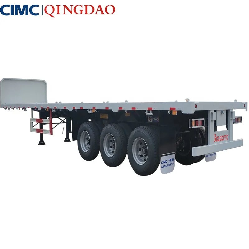 Congo   Gold Transport Sinotruk CIMC  VICT 40ft 3 axles  flatbed trailer
