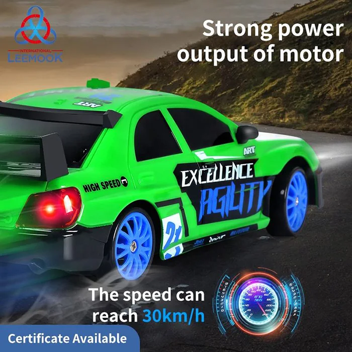 2.4g 4wd Remote Control Racing Mini Drift Car Rc Toy 1/24 Simulation Mini Toy Rc Car With Tpr Wheels And Battery