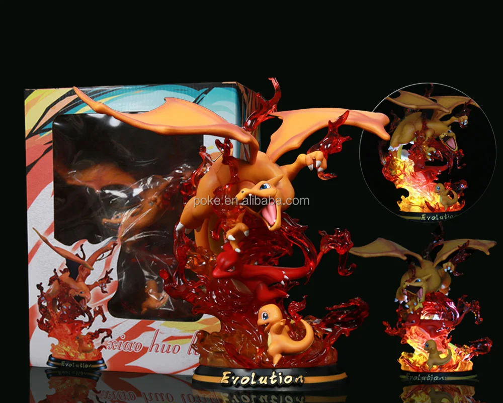 Оптовая продажа фигурки из покемона Gengar Blastoise Charizard бокс упаковка mon 26 см Dracaufeu Glurak
