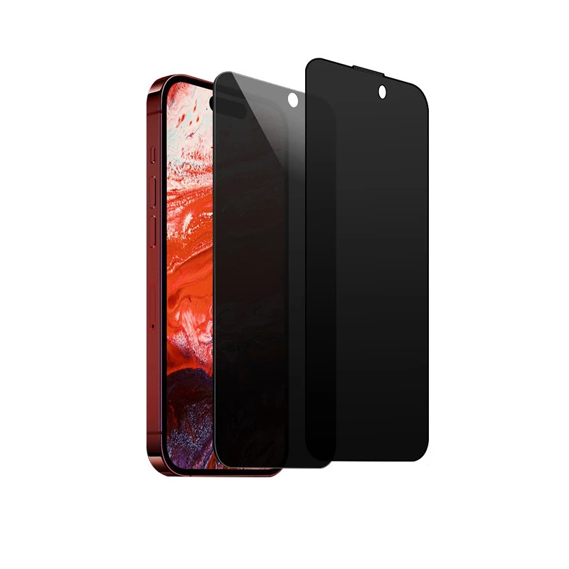 Privacy Unbreakable Screen Protector for iPhone 15 14 13 12, 3D Tempered Glass Film Anti-Spy Easy Installation Screen Protector