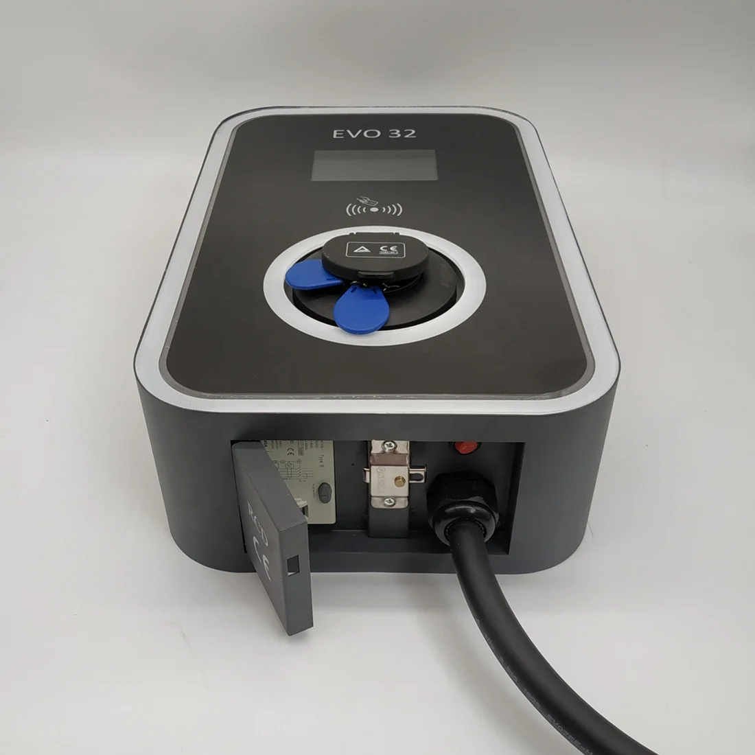 
7.3KW 230V 32A ev wall charger with type 2 socket and type B RCD,charging pile,EV level 2 charger,OEM 
