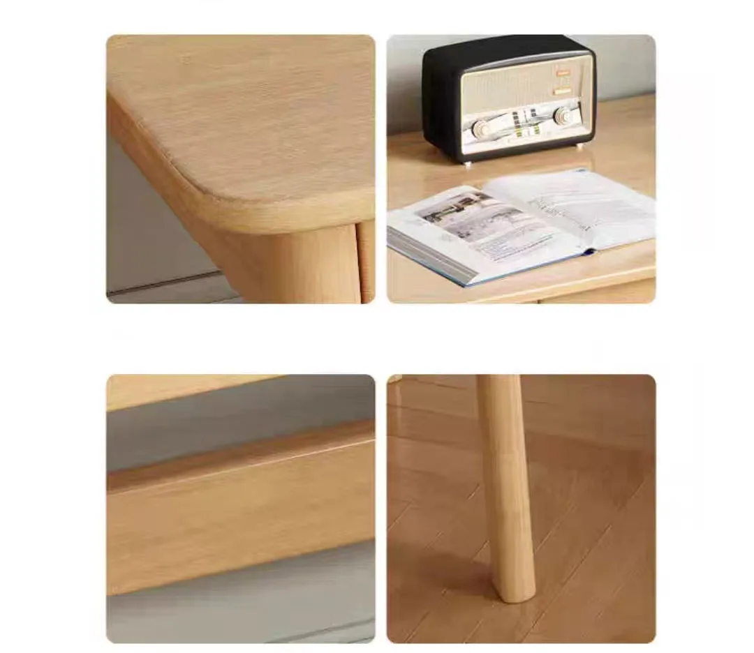 Nordic Full Solid Wood Desk Light Luxury Bedroom Office Desk Desktop Computer Desk