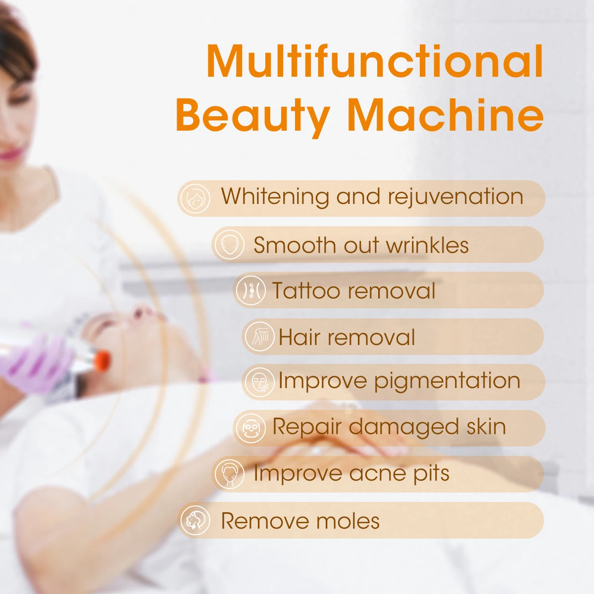 IPL Elight RF Pico 4 In 1 Laser Machine 4 In 1 Opt IPL RF Nd Yag Permanent Laser Tattoo