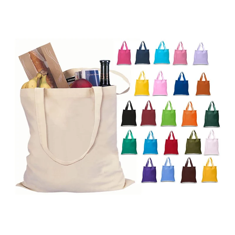 eco-friendly Factory Wholesale Personalized cotton canvas Bags Blank Plain Custom Printed