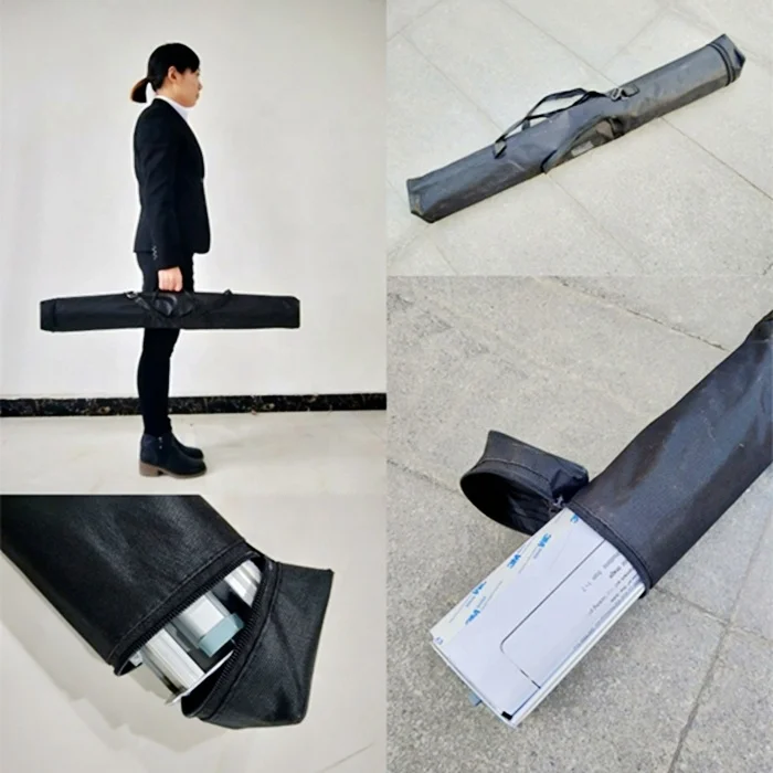 portable advertising roll up banner stand aluminium 85x200cm