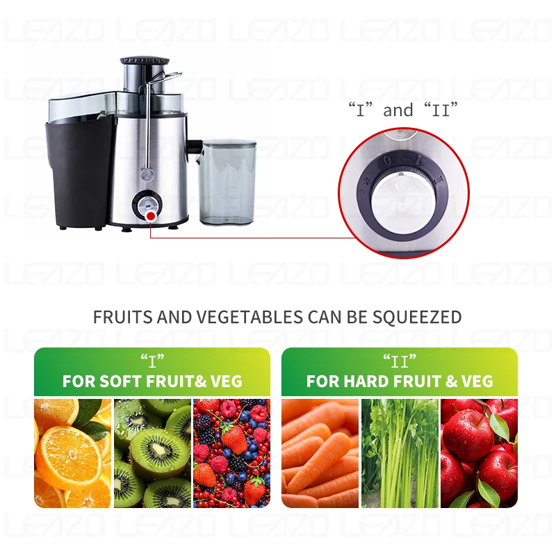 Starlux BPA Free 600W Big Mouth Orange Slow Juicer Cold Press Fruits Vegetables Slow Juicer Extractor Machine