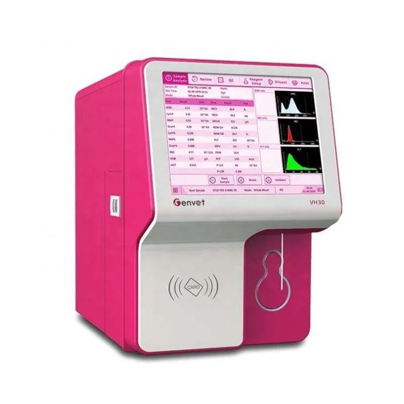 Genrui Brand Genvet VH30 Professional Veterinary CBC Blood Test Machine 3 Part Hematology Analyzer for Sale