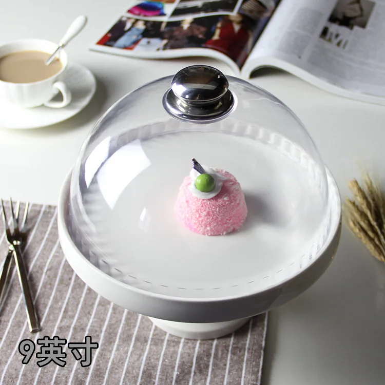 2024 New Style Home Afternoon Tea Decorative Fruit Tea Party Ceramic Footed Cake Plate Server