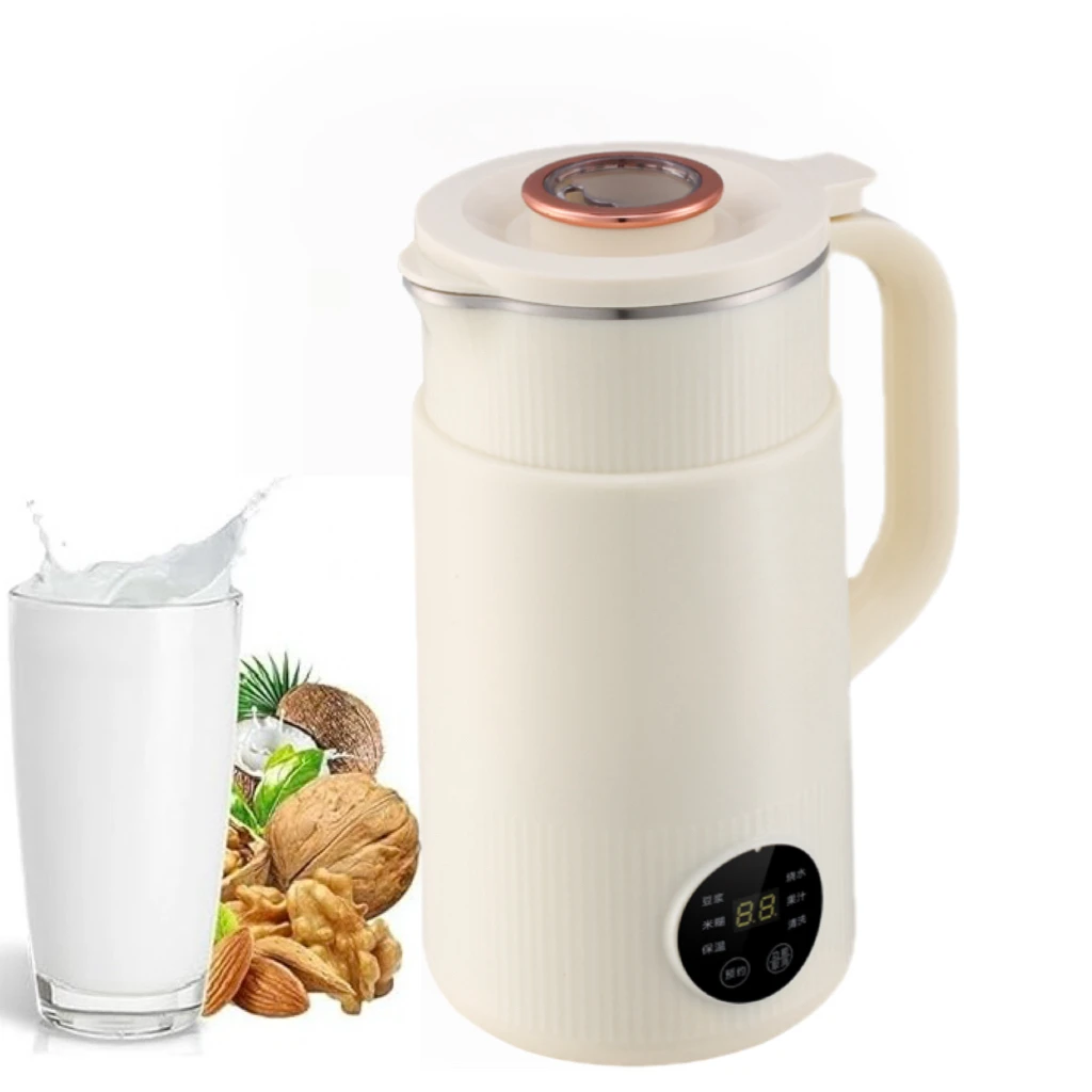 800ML Mini Automatic Heating Soybean Milk Machine Vegetarian Filter-Free for Household Use