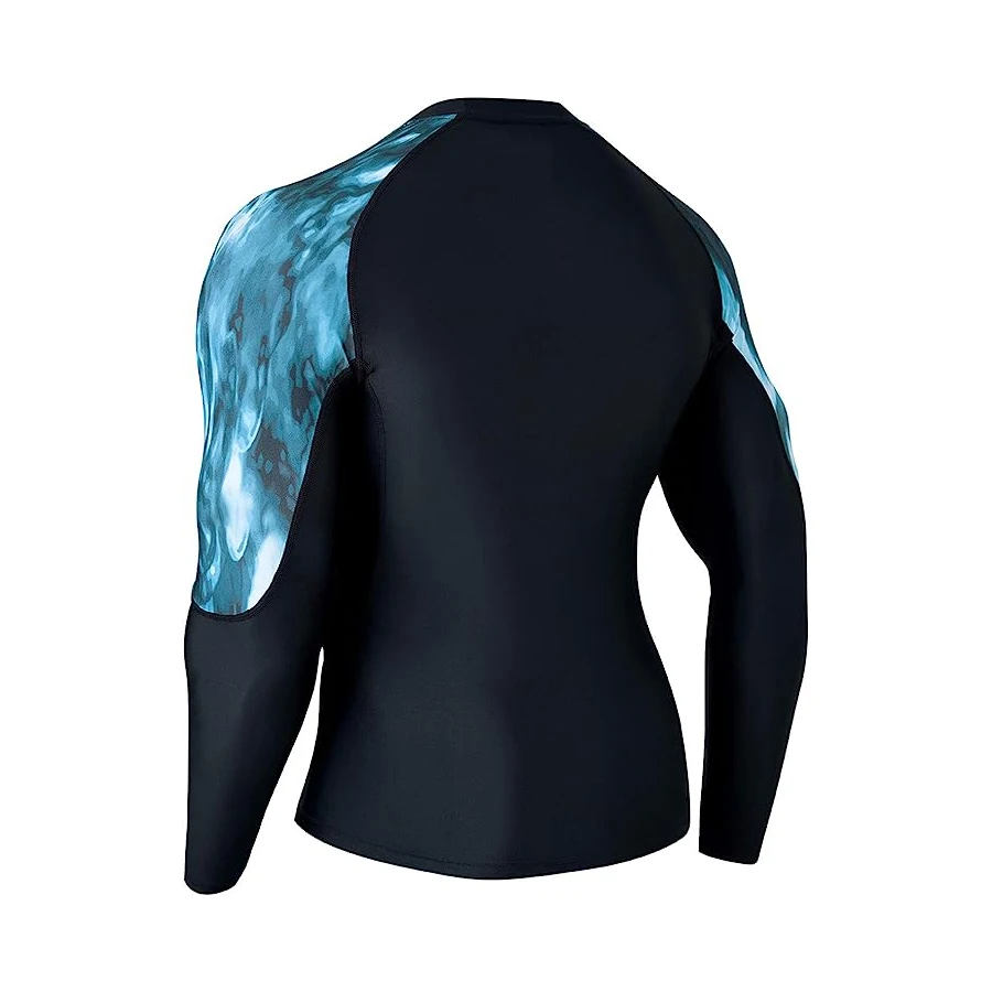 Пользовательские Длинные рукава полиэстер спандекс нейлон Mma Rash Guard рубашки Upf защита от солнца одежда компрессионная рубашка