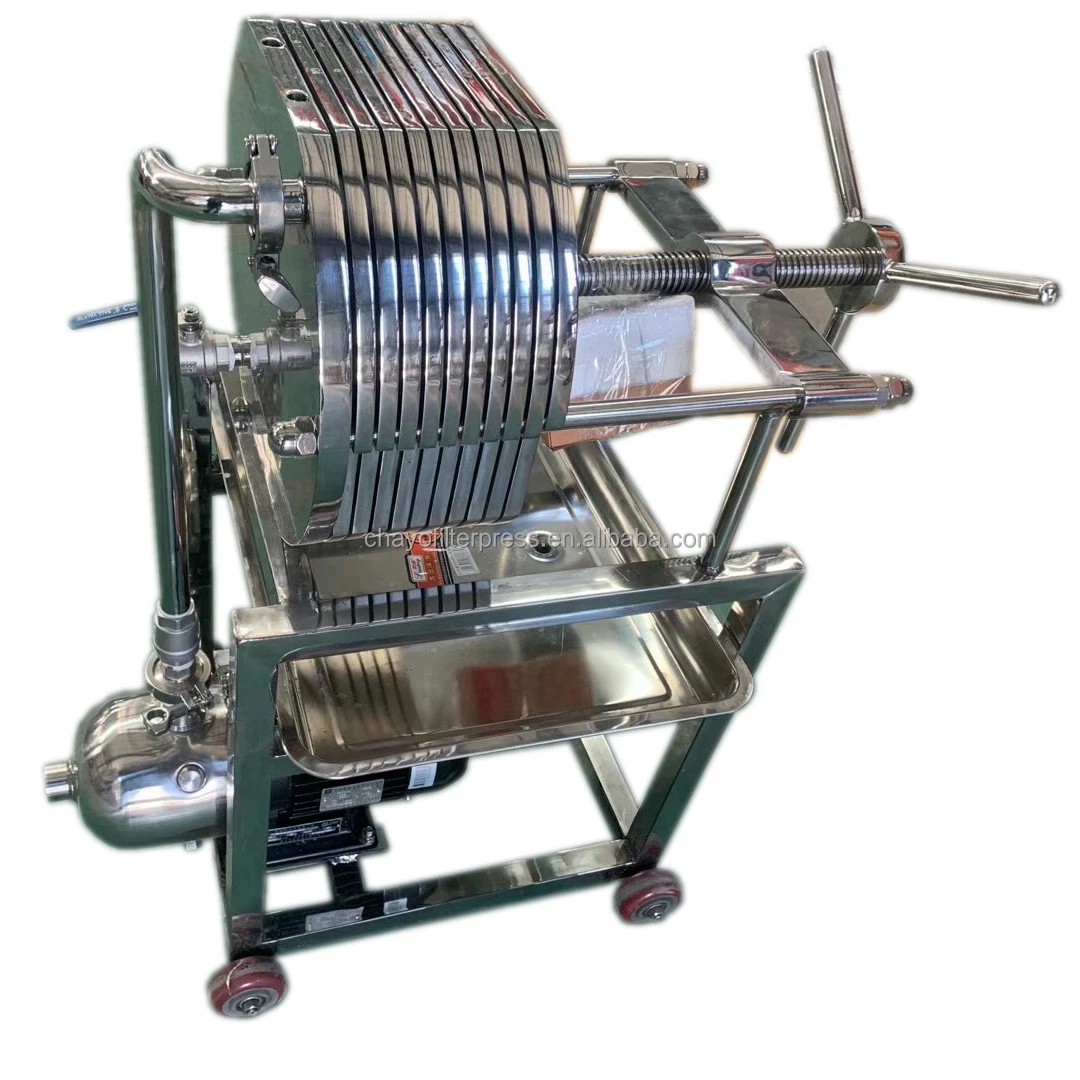 0.5 to 14m3/h stainless plate and frame filter press from China