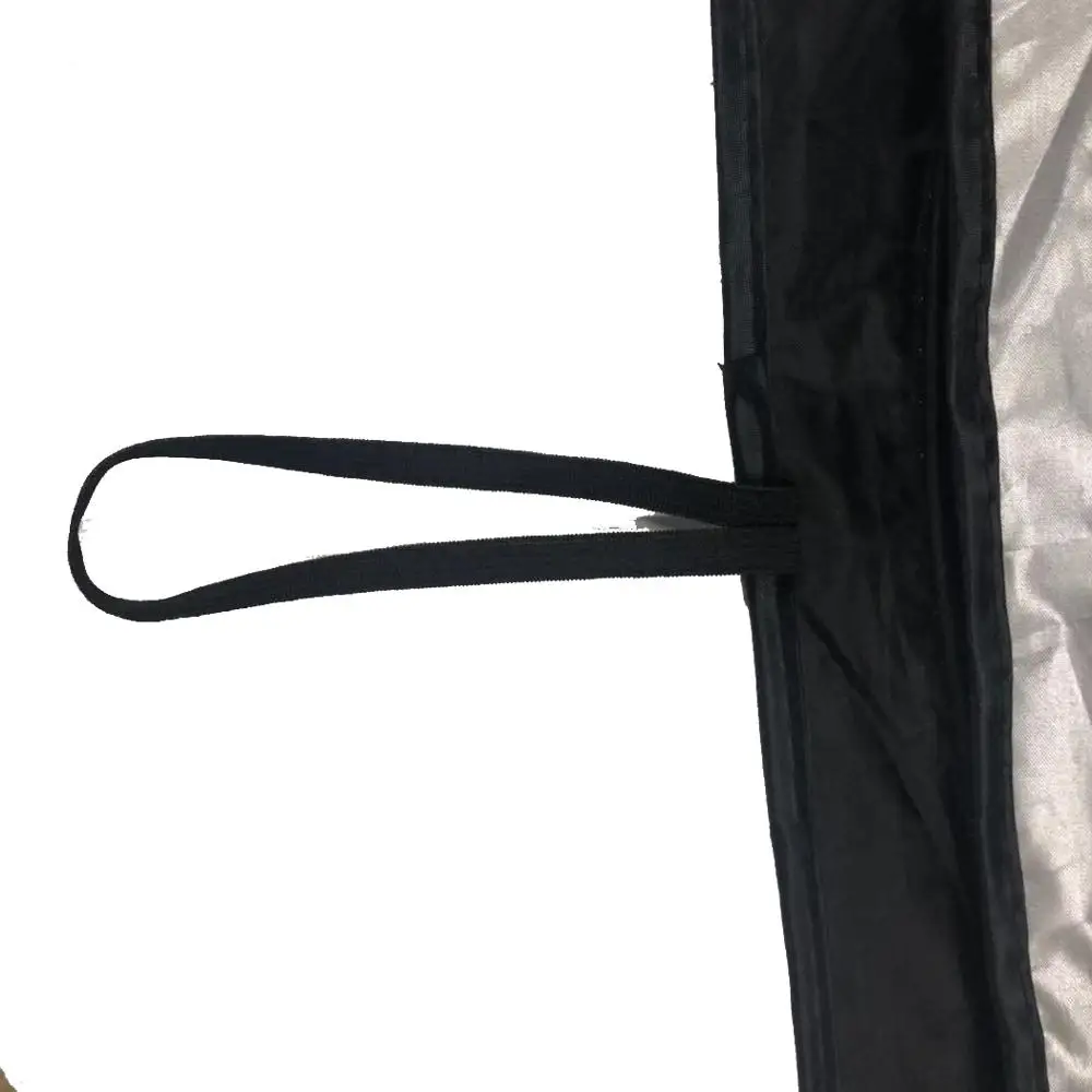 Printed polyester sunshade for car front window