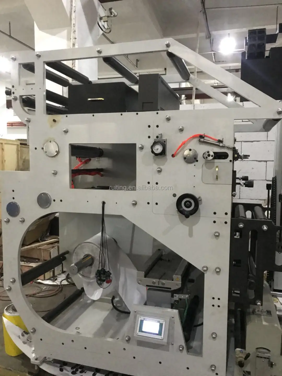 RTRY-420 4 color Unwind for width 420mm Web guide system best smart cheap price flexo label printing machine